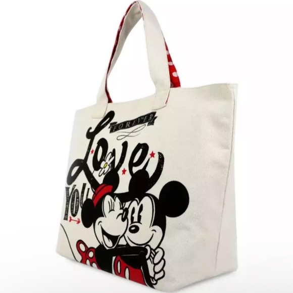 MINNIE & MICKEY MOUSE FOREVER LOVE TOTE - Picture 4 of 9